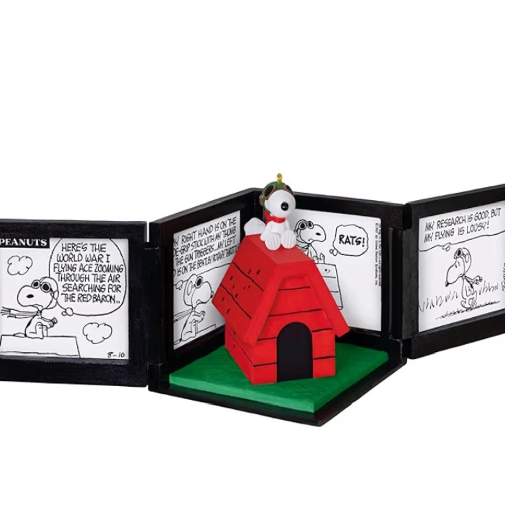 Hallmark Keepsake  MUSICAL 🎶 Peanuts Flying Ace Snoopy 2025  Ornament Holiday